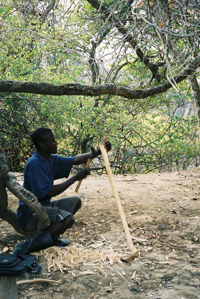This is Abram making a handle for one of the (then) PhD students as part of an experimental archaeology project on use-wear on stone tools and binding and hafting