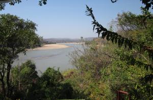Luangwa River nearing confluence with Zambezi