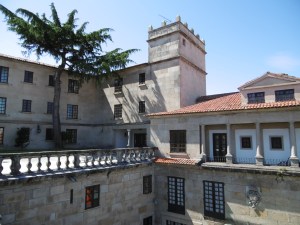 Parador in Pontevedra taken from roof terrace outside our room