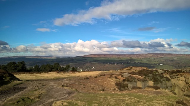 On Yorkshire's famous Ilkley Moor, some 14 miles from Haworth