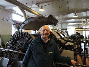 Alan was visiting at the same time as us - he used to work in a nearby engineering factory making equipment for the textile industry. In 1983 his factory closed down and he became a school caretaker 'the best job I ever had'