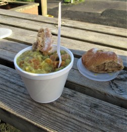 Pea and ham 'soup'